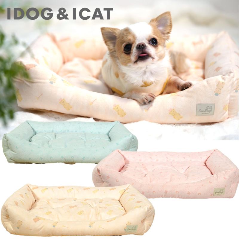 IDOG&ICAT スクエアベッド オリジナル柄