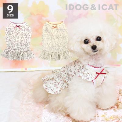 iDog 小花柄フリル付きタンク