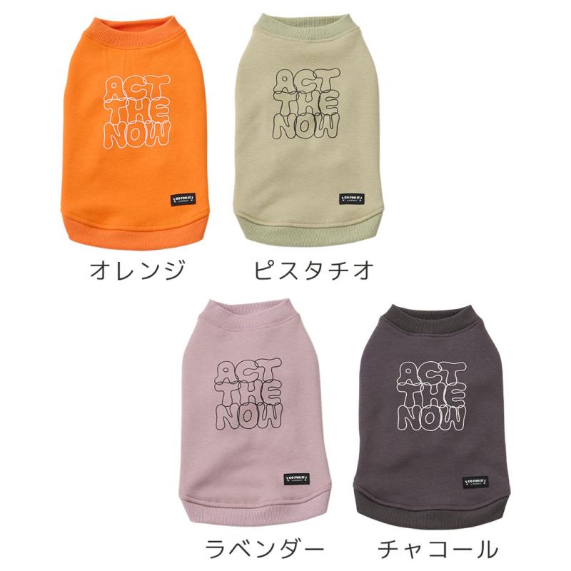 iDog 裏起毛バックプリントタンク