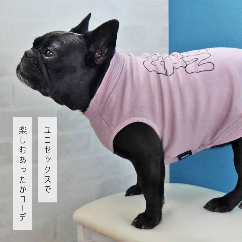iDog 裏起毛バックプリントタンク