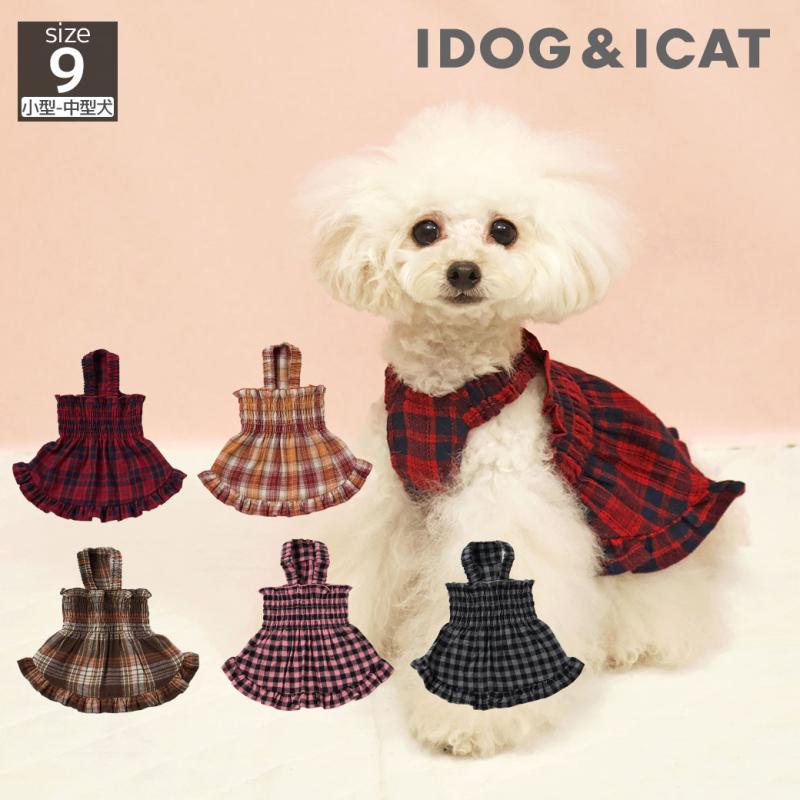 iDog fleur ギャザーフリルワンピ