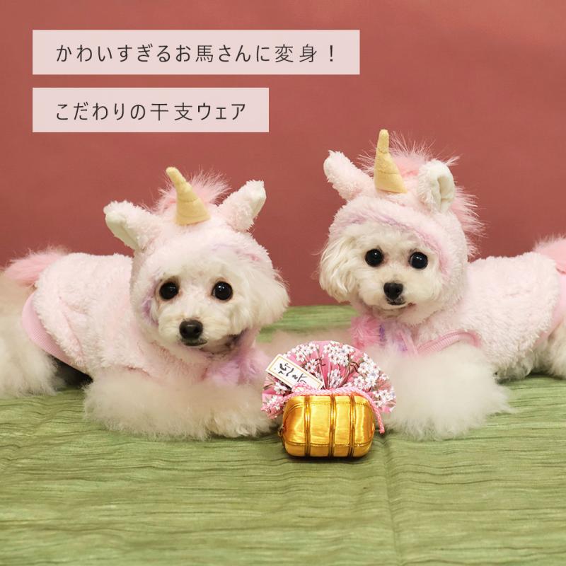 iDog 干支のコスチューム お馬さんパーカー