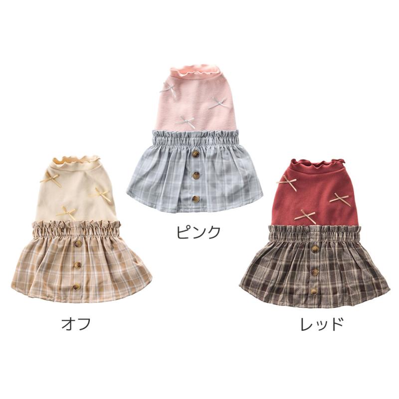 iDog リボンワンピ iDog fleur